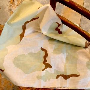 New, Never Been Used, Men’s Handkerchief, Camouflaged, Green, Brown, White